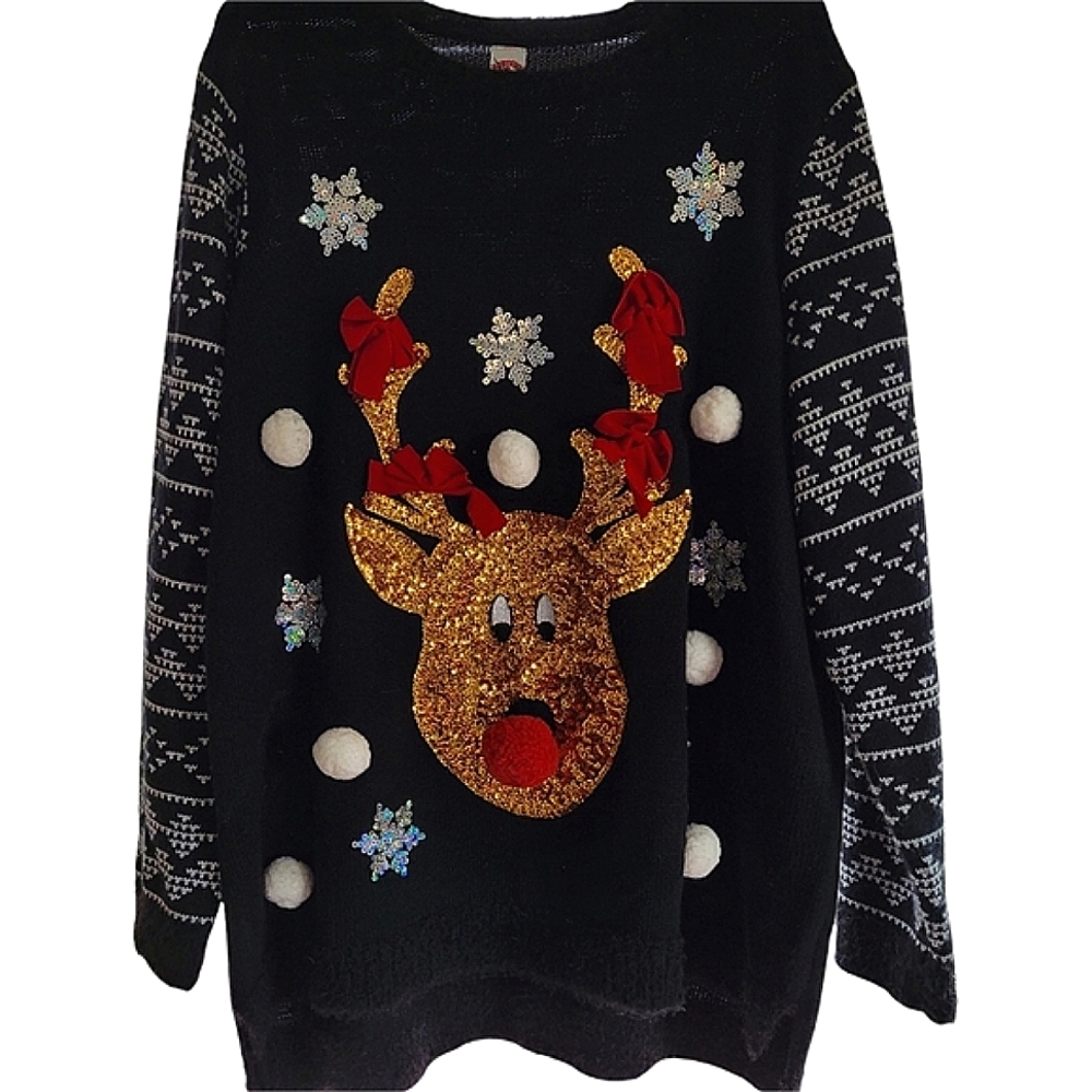 Holiday Ugly Reindeer Sweater 🎄